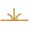 Ekena Millwork Richland Rough Sawn Timber Gable Bracket, Western Red Cedar, 72"W x 48"H x 2"D x 4"F, 16/12 Pitch GBW072X48X0204RIC00RWR - alternate 4